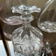 Trio of Art Deco soliflores in blown glass