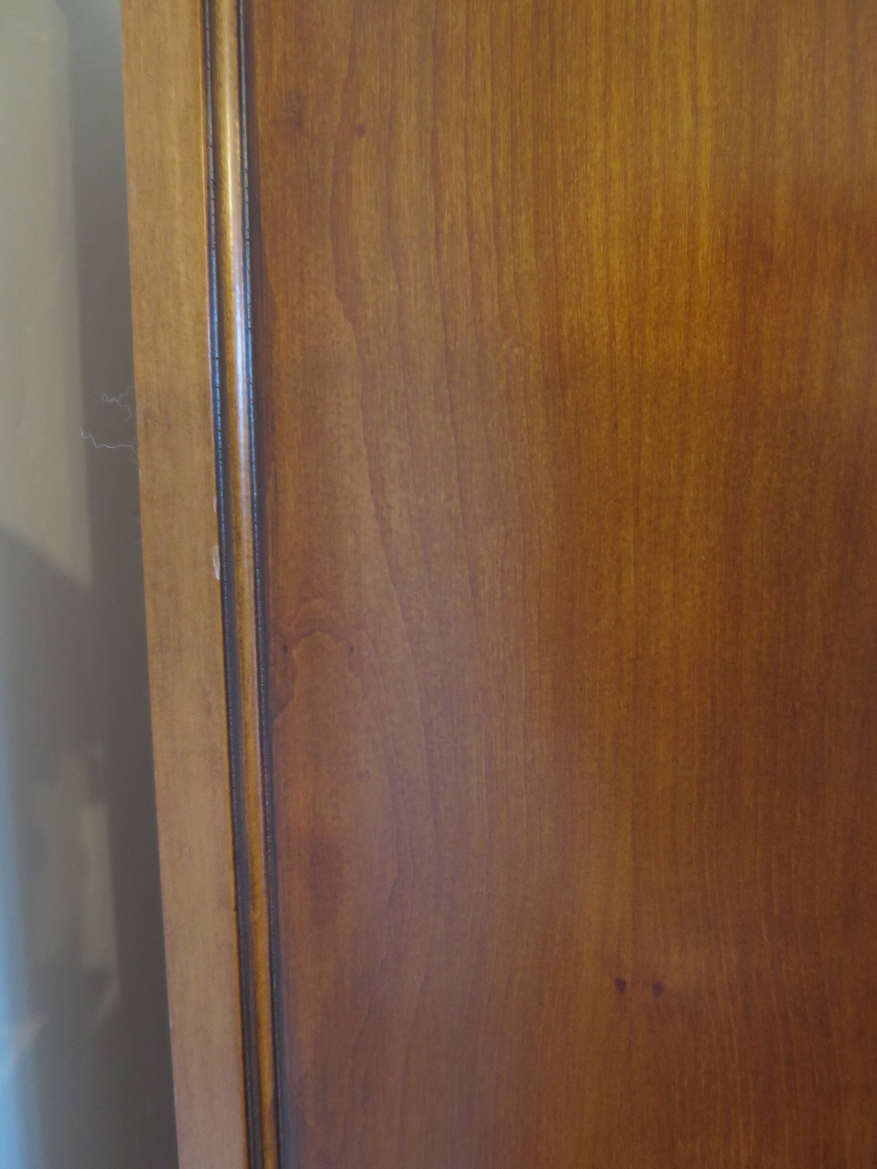Rare Louis Philippe chest of drawers with 7 drawers from the 80s in cherry wood