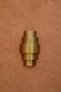 Round Art Deco wall light in brass.