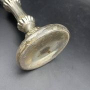 Bougeoir en verre eglomisé XIXe 19e