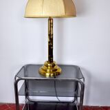Faux bamboo brass lamp, Regency, France, 1970