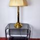 Faux bamboo brass lamp, Regency, France, 1970