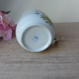 Ancienne tasse fleurie en céramique vintage
