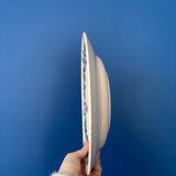 Set of 6 semi-deep plates in ironstone Longchamp model Denise.