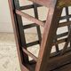 Vintage woven oak magazine rack