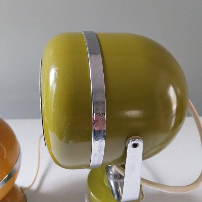 Set of vintage 70s table lamps