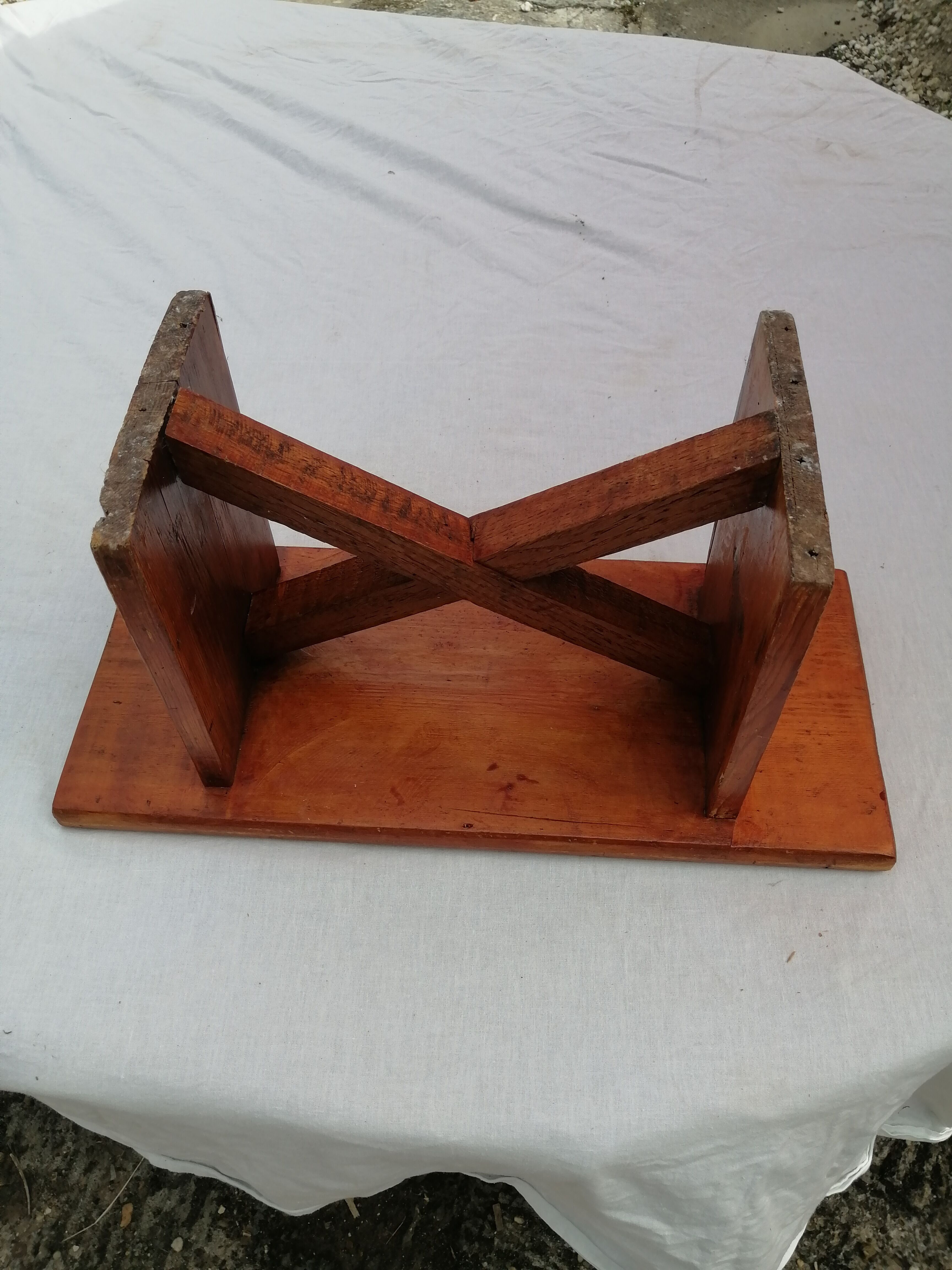 Handmade wooden bench