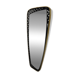 Antique asymmetrical mirror, Italian design by Dorian Tacchini, 1960s