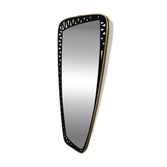 Antique asymmetrical mirror, Italian design by Dorian Tacchini, 1960s