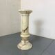 Vintage Spanish Alabaster Pedestal Column with Original Vase, 1970s, Set of 2