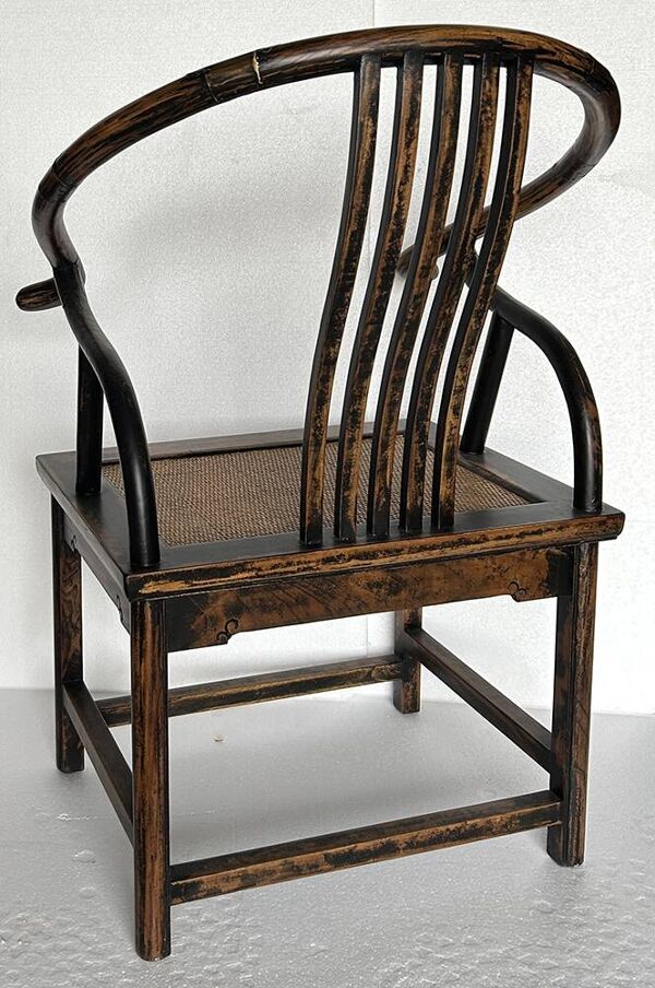 Fauteuil chinois fer à cheval