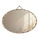 Vintage bevelled oval mirror – scalloped edge
