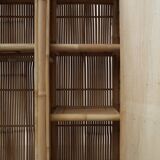 Armoire en bambou et rotin du milieu du siècle, Italie vers 1960