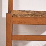Chaise en bois et rotin, c.1920
