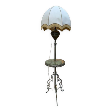 Lampadaire en bronze et onyx de style Napoléon III