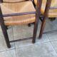 8 vintage straw chairs from the 1950s.