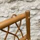 Vintage rattan wall coat rack