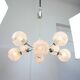 Mid-century Italian 8-Arm Chrome and Crystal Chandelier, 1960s