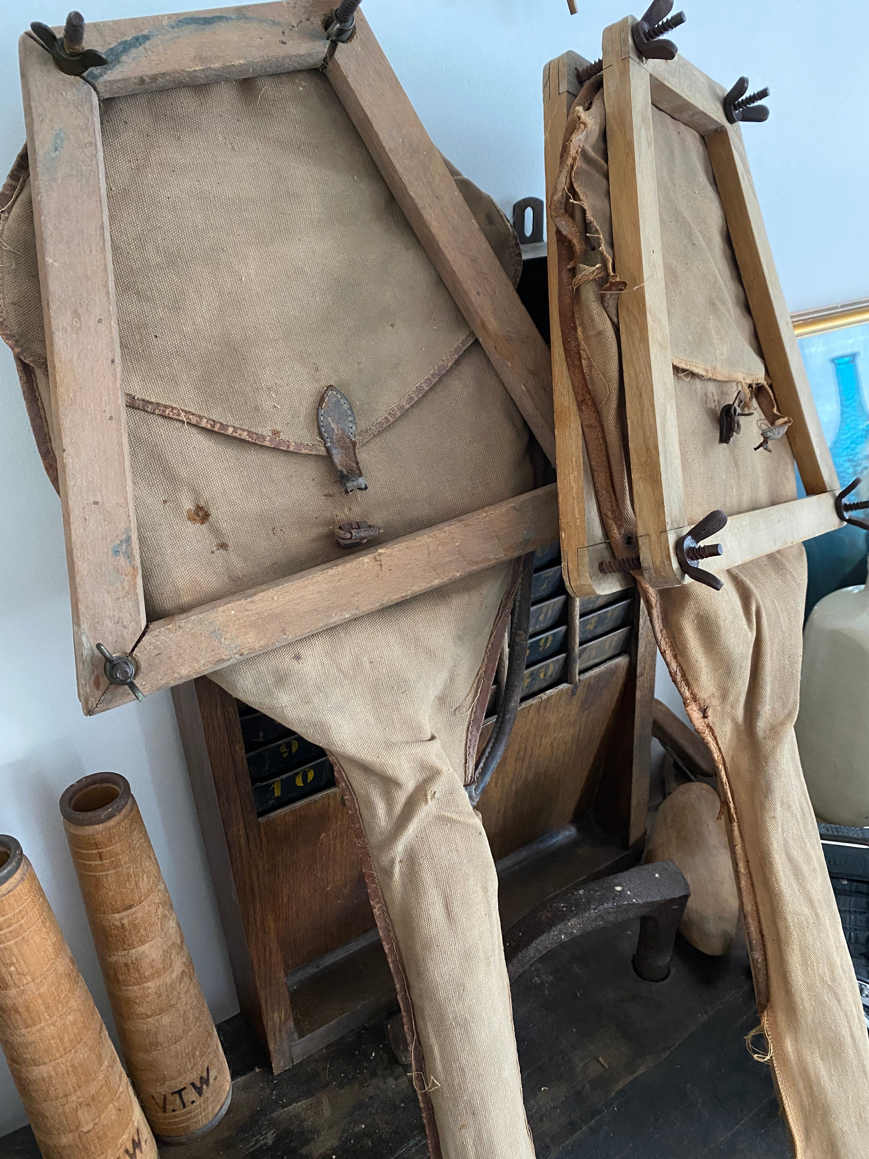 Pair of vintage tennis rackets