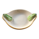 Dish decorated with pears slip