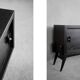 Mid-Century Scandinavian Modern Dark Oak Sideboard with Wood and Metal