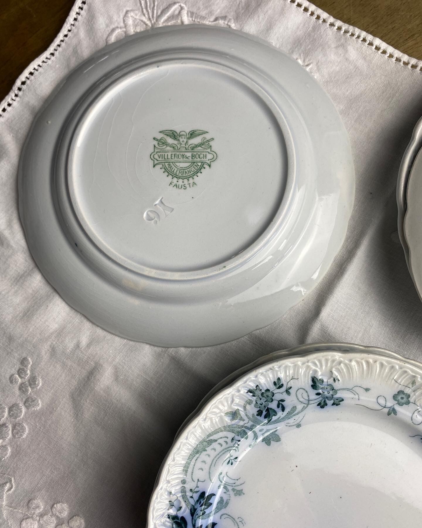 Old Villeroy and Boch entremet plates