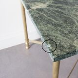 Green marble coffee table