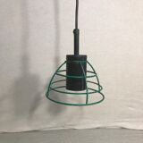 Old black metal hnaging green frame 70 vintage years