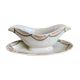Old earthenware sauce boat Creil and Montereau HBCM