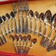 51-piece silver-plated cutlery set, vintage