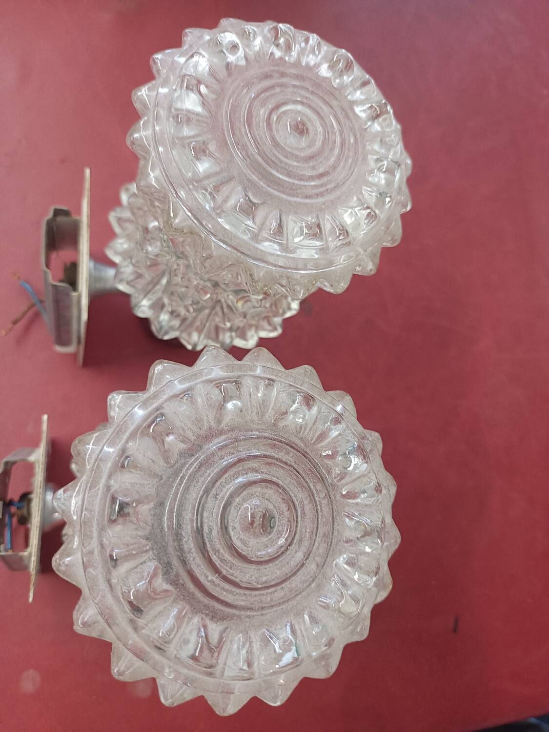 Pair of wall lights from the 1970s