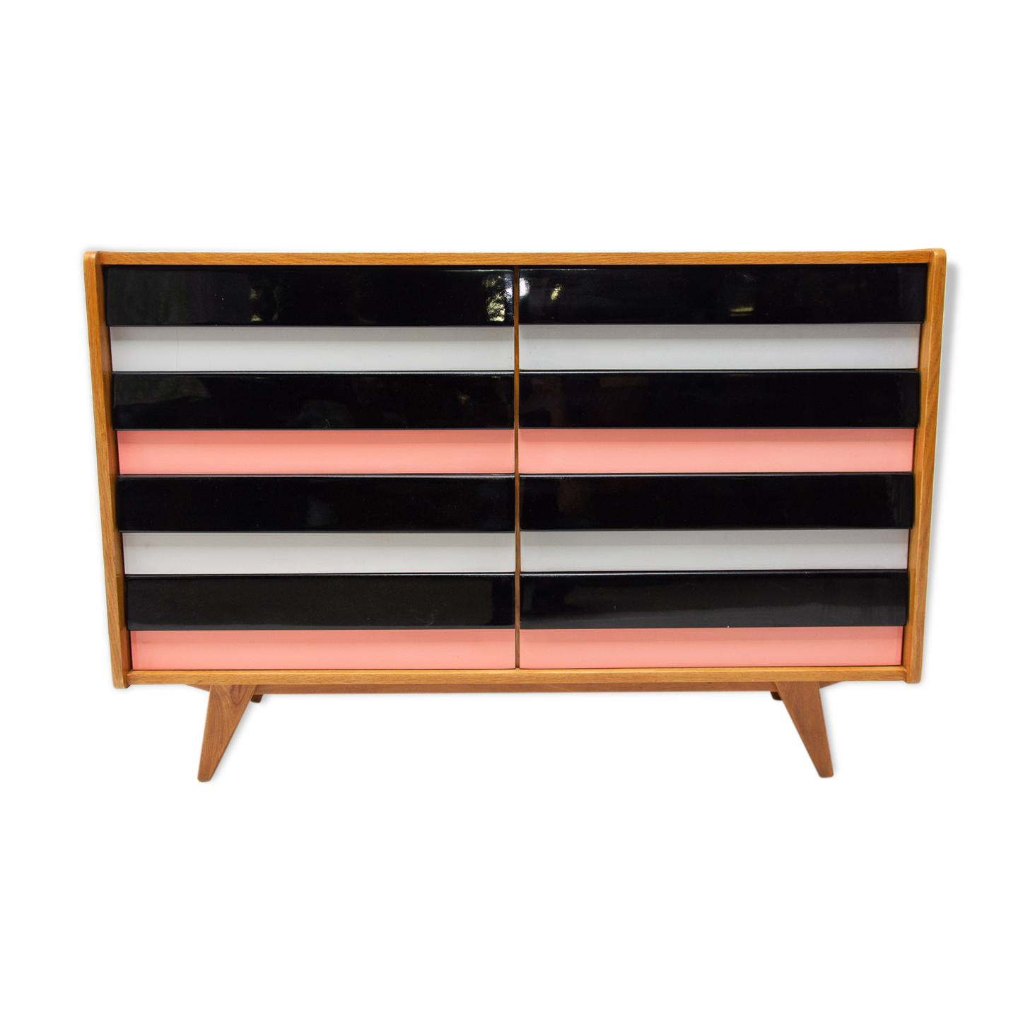 Mid-century modern chest of drawers No. U-453, by Jiří Jiroutek, Czechoslovakia