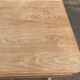 Renovated Art Deco extendable dining table in solid oak and pine from the 1960s.