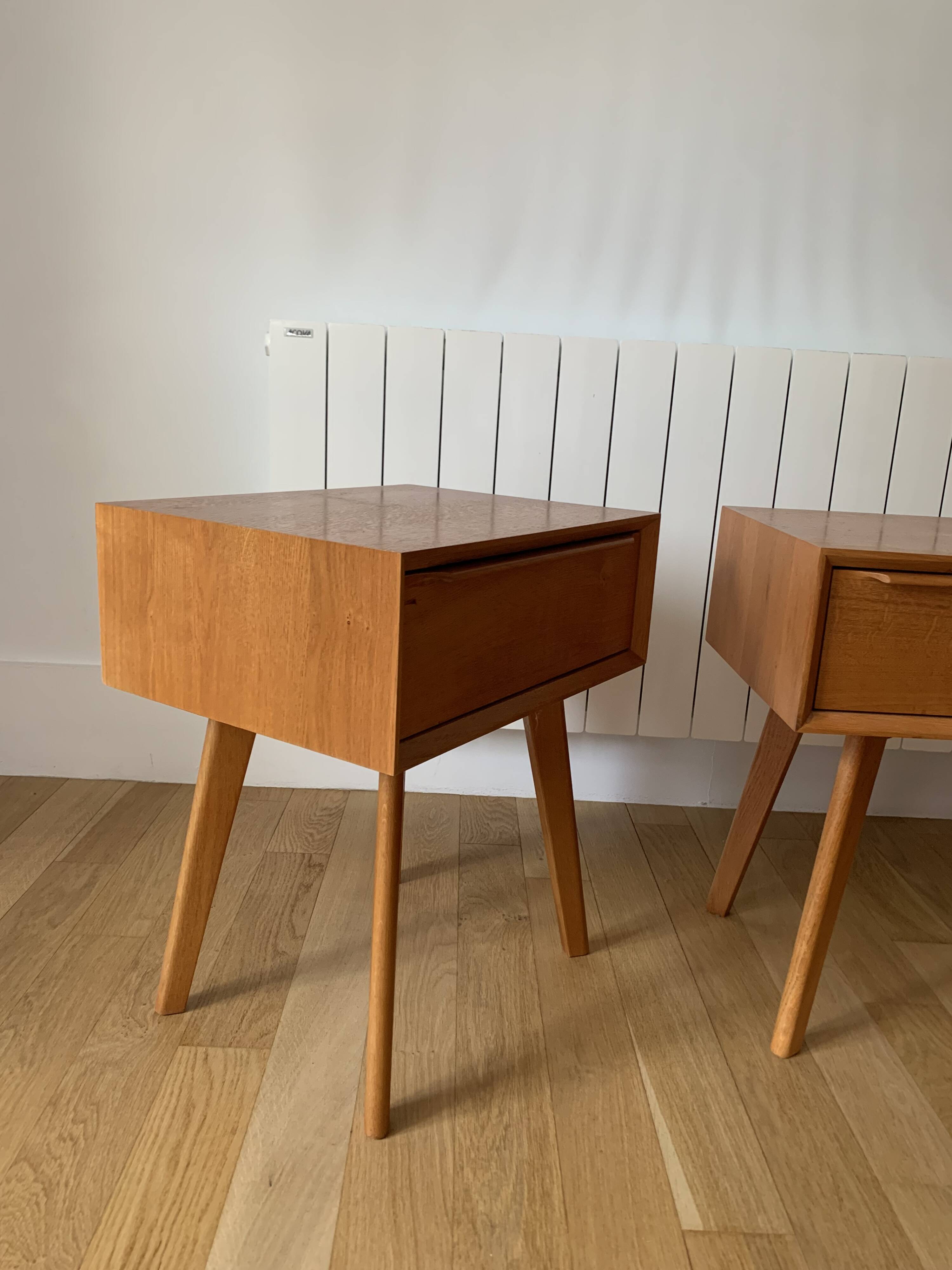 Pair of Scandinavian style nightstands
