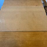 Extendable wooden art deco table for 4 to 8 people