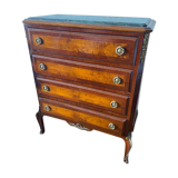 Wooden and marble chest of drawers