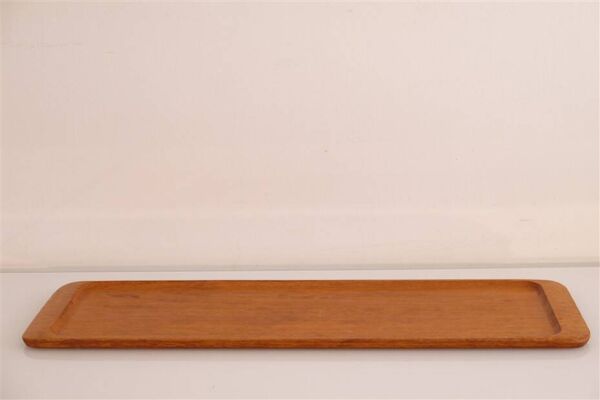 Plateau vintage scandinave en teck 1960