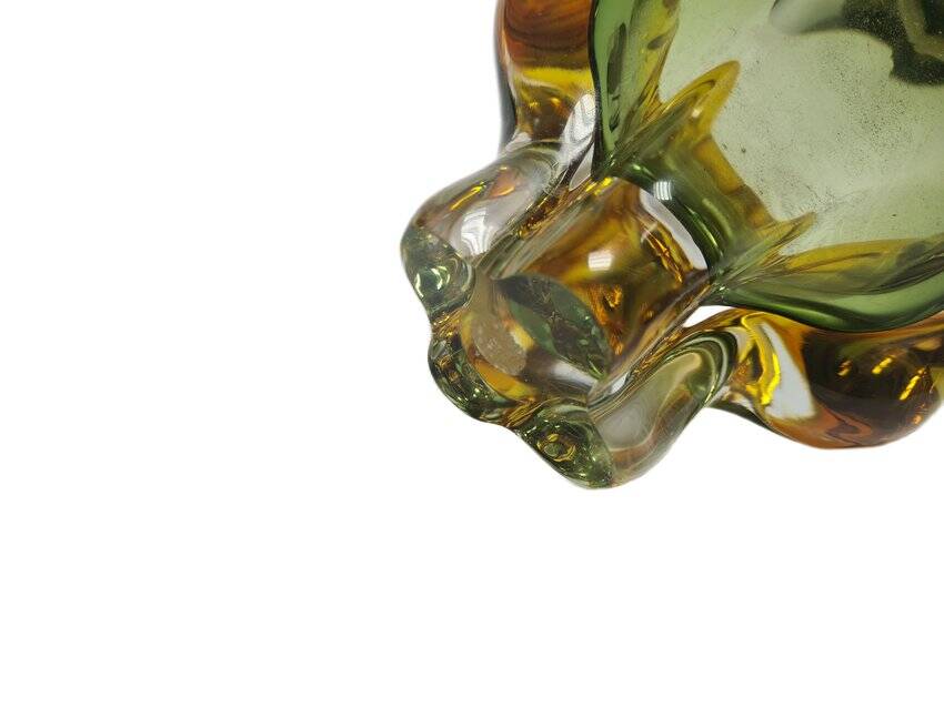 Vase by J. Hospodka for Chribska Glassworks, Former Czechoslovakia, 1960s