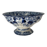Flora pedestal bowl/salad bowl, Creil and Montereau, late 19th century