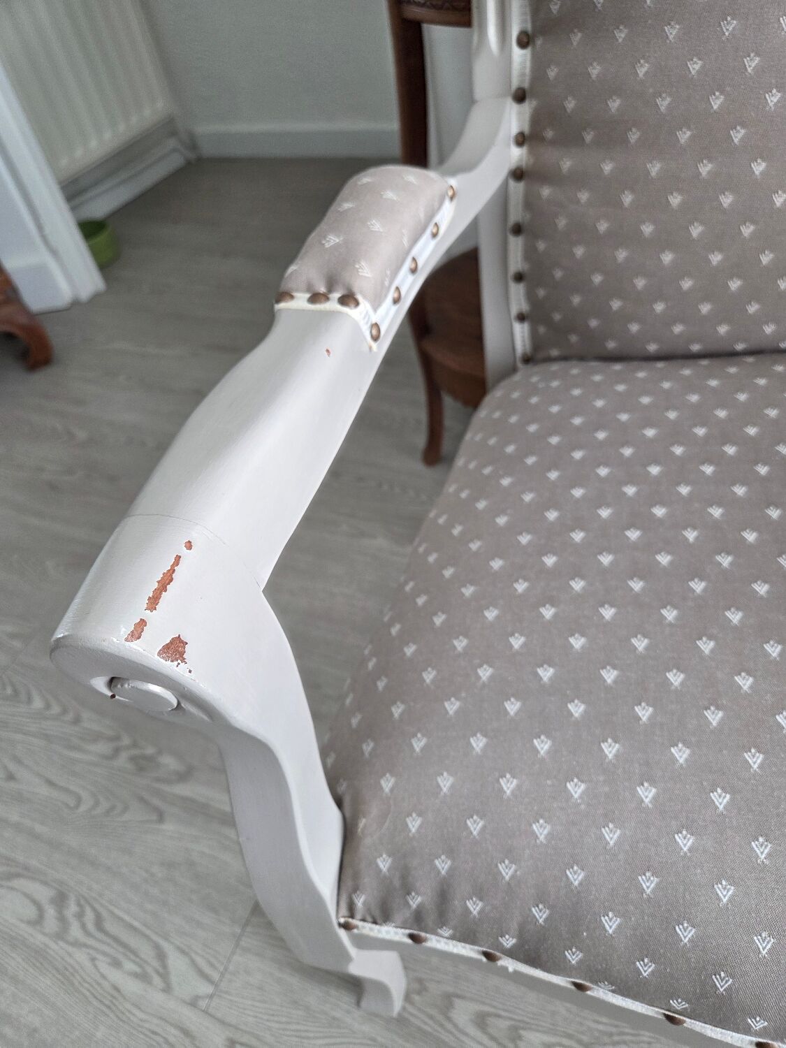 Restored pair of Voltaire armchairs