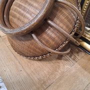Corbeille ou panier en osier vintage