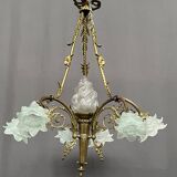 Empire style chandelier.