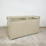 Vintage painted jewellery counter with top display