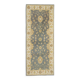 Grey Wool Runner Rug, Handmade Floral Ziegler Hallway Runner 182x72cm