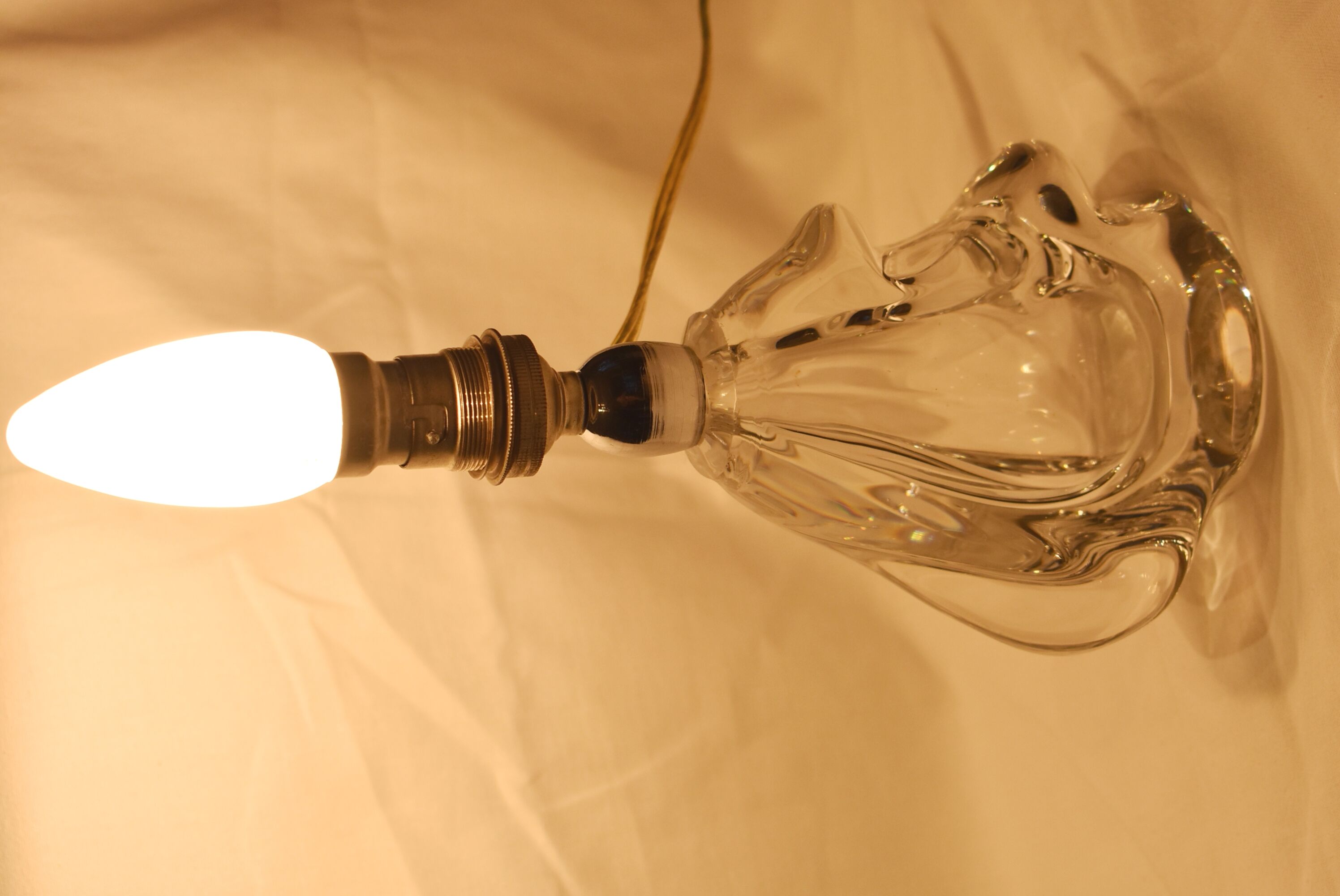 Crystal bedside lamp