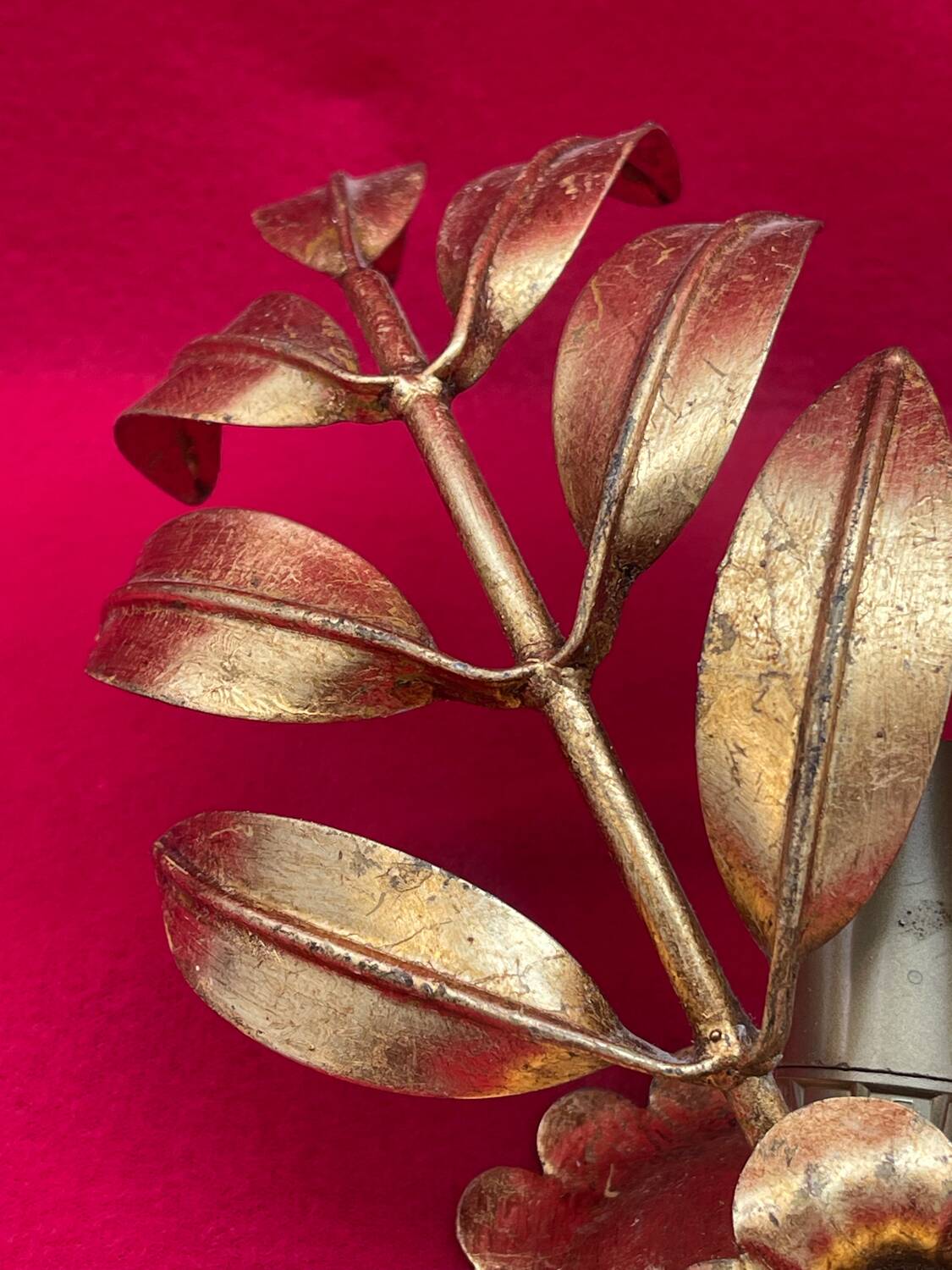 Golden Leaf Appliques Hans Kögl Style 1960/70 Hollywood Re
