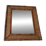 Rattan mirror