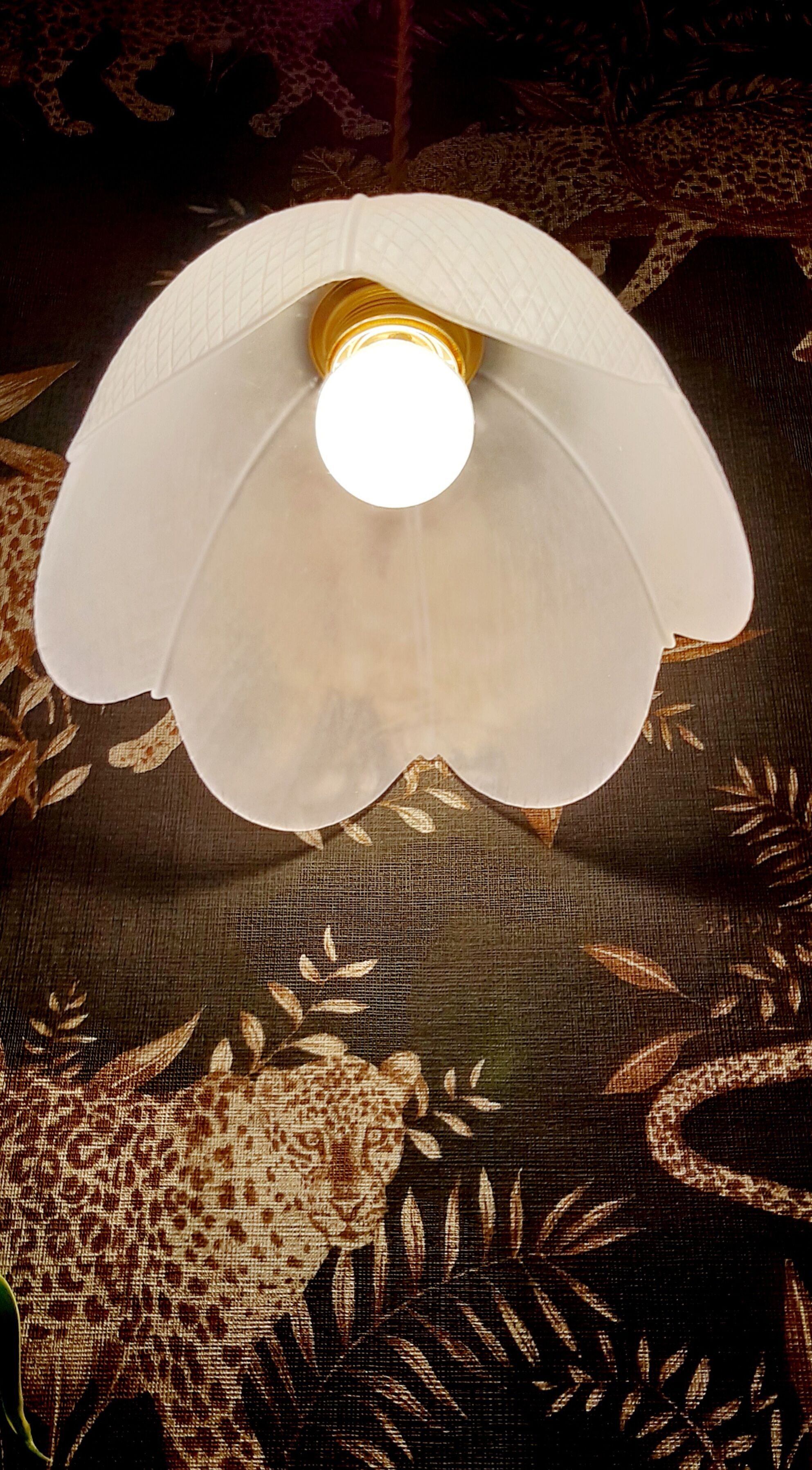 Suspension vintage fleur