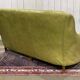 3-seater Chesterfield sofa in olive green leather