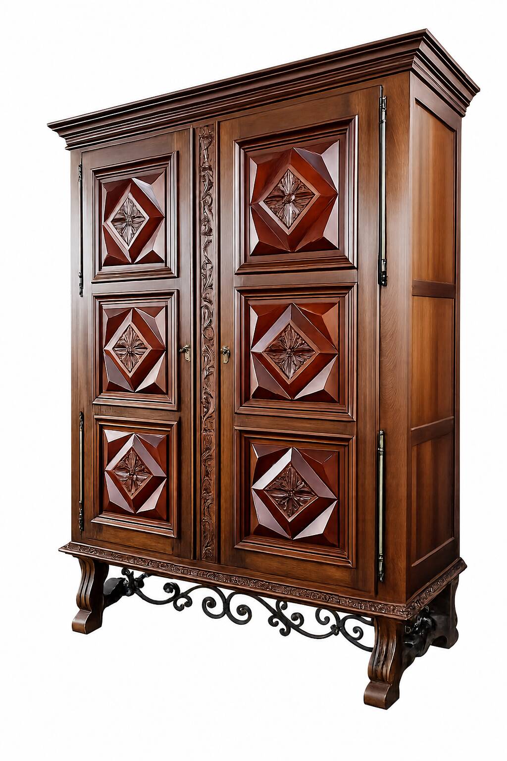 Ltee laval - solid wood sculpted dresser - very good condition